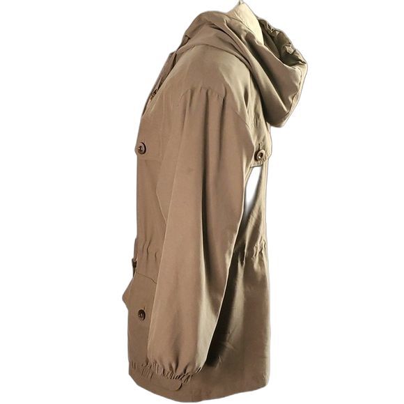 Trench Coat by Gallery Sage Color Size XS Fully Lined - Picture 2 of 6